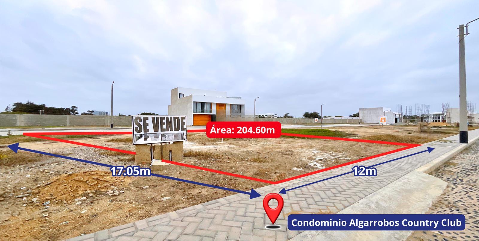VENTA DE TERRENO EN CONDOMINIO ALGARROBOS COUNTRY CLUB